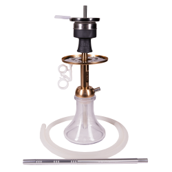 Ναργιλές AMY Deluxe Alu Buzz Bag 116.03 Gold-Clear 32cm